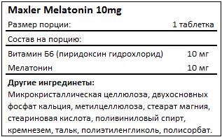 maxler-melatonin-10mg-facts